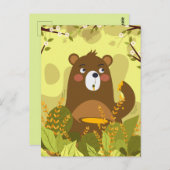 Federbär Postkarte (Vorne/Hinten)