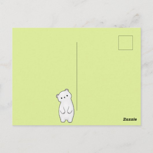 Federbär Postkarte (Rückseite)