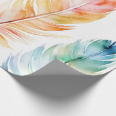 Federbeleuchtung: Aquarellmuster Geschenkpapier (Ecke)