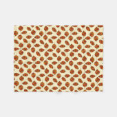 Federblätter mit verstellbarem rotem Federmuster Fleecedecke (Vorderseite (Horizontal))