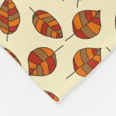 Federblätter mit verstellbarem rotem Federmuster Fleecedecke (Ecke)