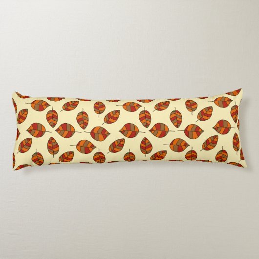 Federblätter mit verstellbarem rotem Federmuster Seitenschläferkissen (Rückseite)