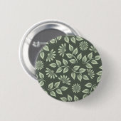 Federblumenmuster Button (Vorne & Hinten)