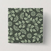 Federblumenmuster Button (Vorderseite)