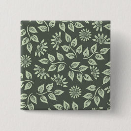 Federblumenmuster Button