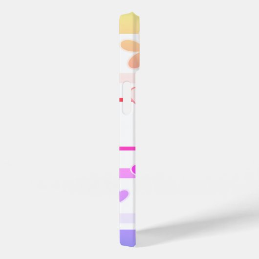 Federblumenmuster Case-Mate iPhone Hülle (Rückseite / Rechts)