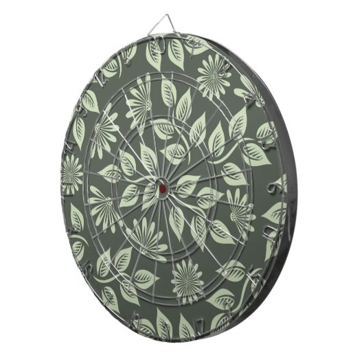 Federblumenmuster Dartscheibe (Vorderseite rechts)
