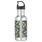 Federblumenmuster Edelstahlflasche (Rückseite)