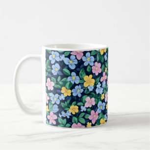 Federblumenmuster Kaffeetasse