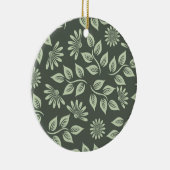 Federblumenmuster Keramik Ornament (Rechts)