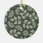 Federblumenmuster Keramik Ornament (Vorne)