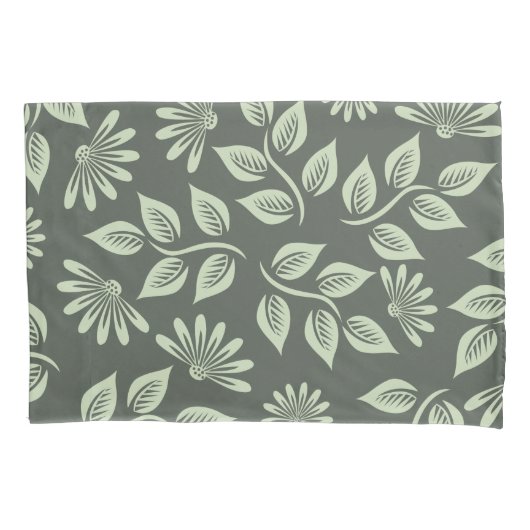 Federblumenmuster Kissenbezug (Vorderseite)