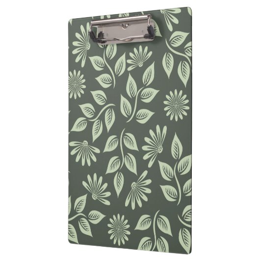 Federblumenmuster Klemmbrett (Links)