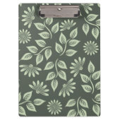 Federblumenmuster Klemmbrett (Vorderseite)