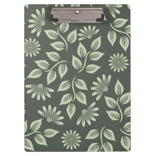 Federblumenmuster Klemmbrett