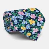 Federblumenmuster Krawatte (Gerollt)