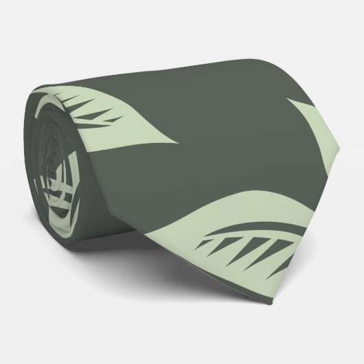 Federblumenmuster Krawatte (Gerollt)