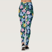 Federblumenmuster Leggings (Rückseite)