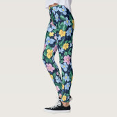 Federblumenmuster Leggings (Links)