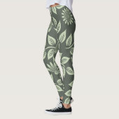 Federblumenmuster Leggings (Links)