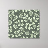 Federblumenmuster Leinwanddruck (Vorderseite)