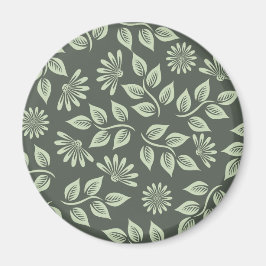 Federblumenmuster Magnet