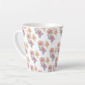 Federblumenmuster Milchtasse (Linke Ecke)