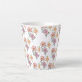 Federblumenmuster Milchtasse (Vorderseite)