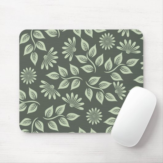 Federblumenmuster Mousepad (Mit Mouse)