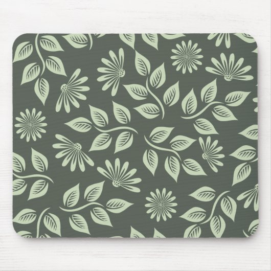 Federblumenmuster Mousepad (Vorne)