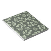 Federblumenmuster Notizblock (angewinkelt)