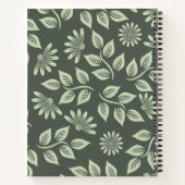 Federblumenmuster Notizblock (Rückseite)