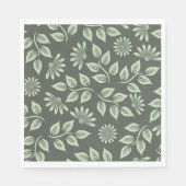 Federblumenmuster Serviette (Vorderseite)