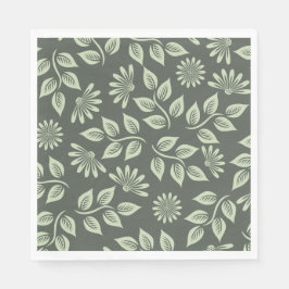 Federblumenmuster Serviette