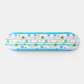 Federblumenmuster Skateboard (Horizontal)