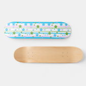 Federblumenmuster Skateboard (Horizontal)