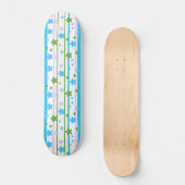 Federblumenmuster Skateboard (Vorderseite)