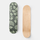 Federblumenmuster Skateboard (Vorderseite)