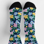 Federblumenmuster Socken (Oben)