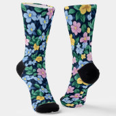 Federblumenmuster Socken (Gewinkelt)