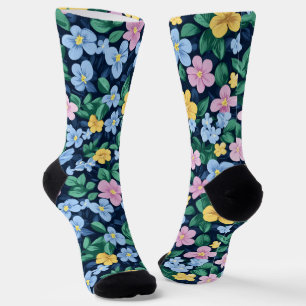 Federblumenmuster Socken