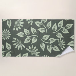 Federblumenmuster Strandtuch