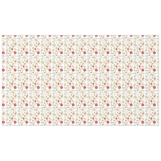 Federblumenmuster Tischdecke (Vorderseite (Horizontal))