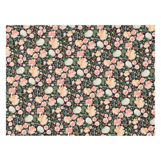 Federblüte Pfirsichfarben Blütenfarbe Farbe Tischdecke (Vorderseite (Horizontal))