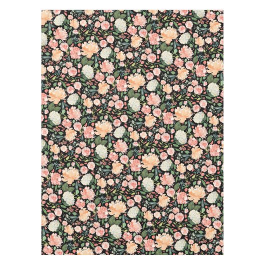 Federblüte Pfirsichfarben Blütenfarbe Farbe Tischdecke (Vorderseite)