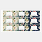 Federblütenseife elegante Klebe Etiketten (Blatt)