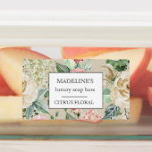 Federblütenseife elegante Klebe Etiketten (Befestigt)