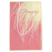 Federcreme und rosa niedlich mittlere geschenktüte (Vorderseite)