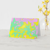 Federdesign Karte (Gelbe Blume)