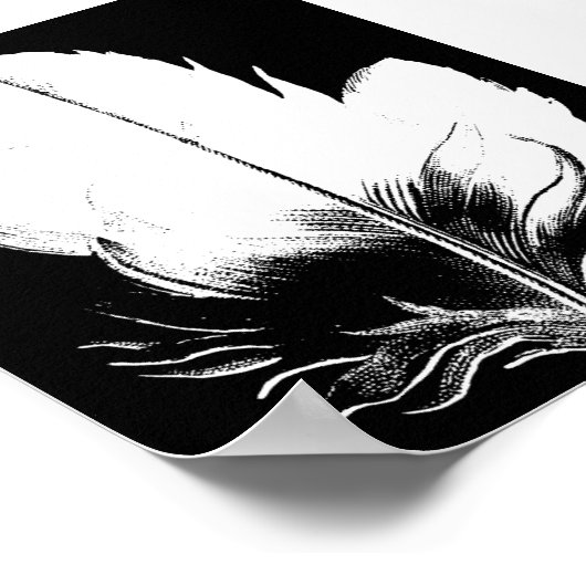 Federdruck Poster (Ecke)